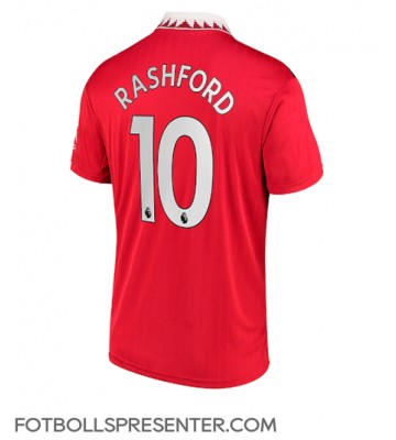 Manchester United Marcus Rashford #10 Hemma Matchtröja 2022-23 Kortärmad